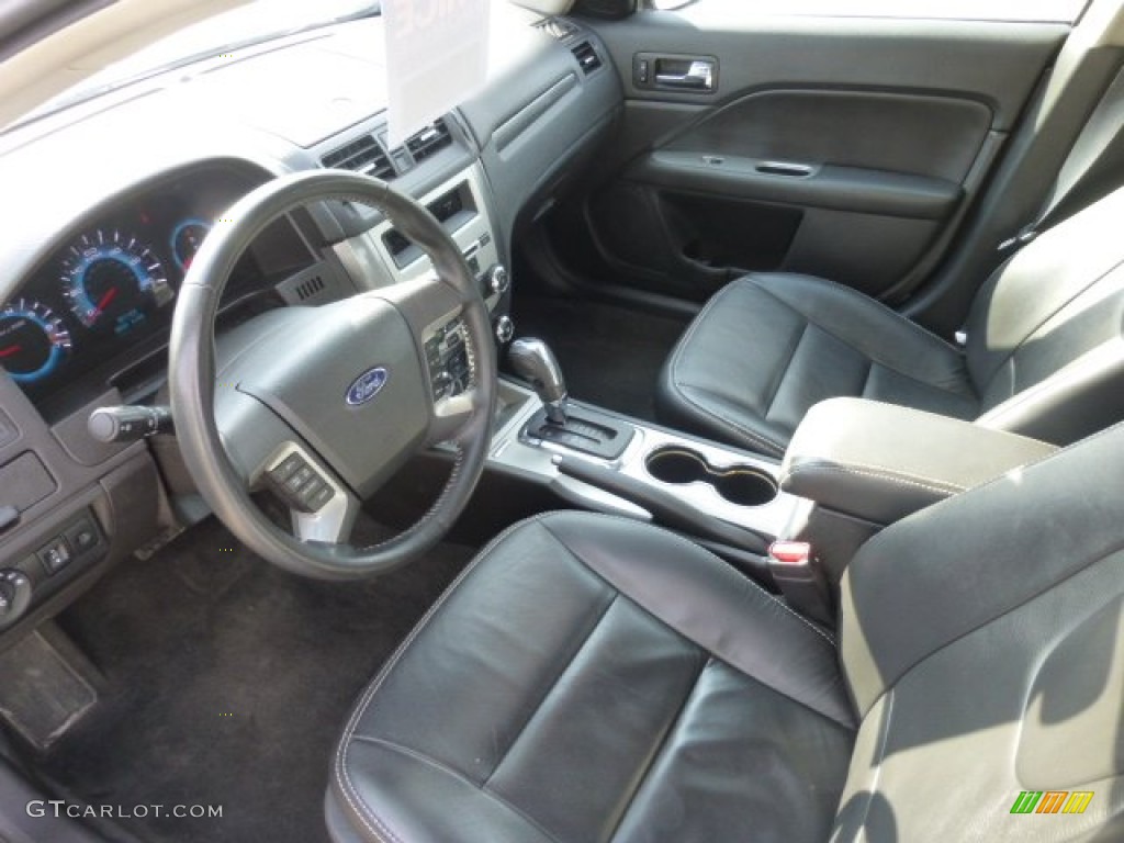 Charcoal Black Interior 2012 Ford Fusion SEL Photo #77278438