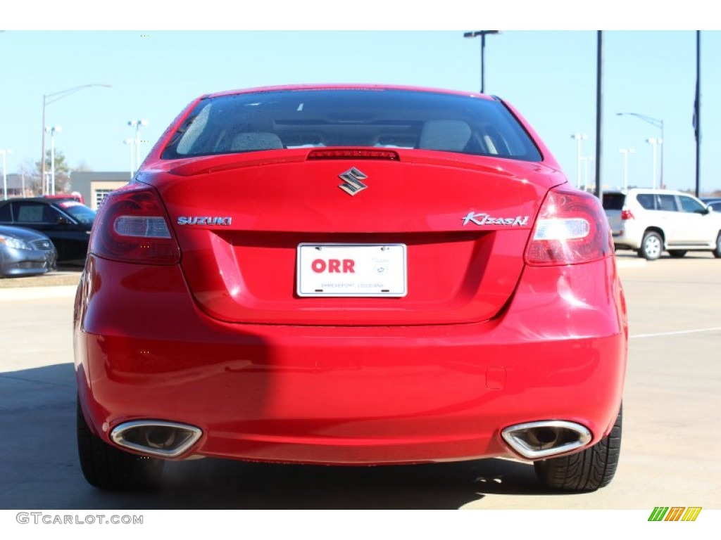 2011 Kizashi GTS - Vivid Red / Black photo #8