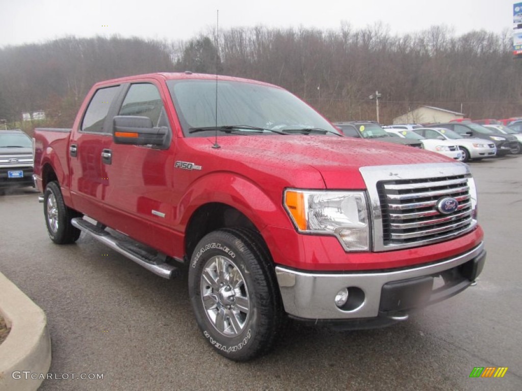 Red Candy Metallic 2011 Ford F150 XLT SuperCrew 4x4 Exterior Photo #77281318