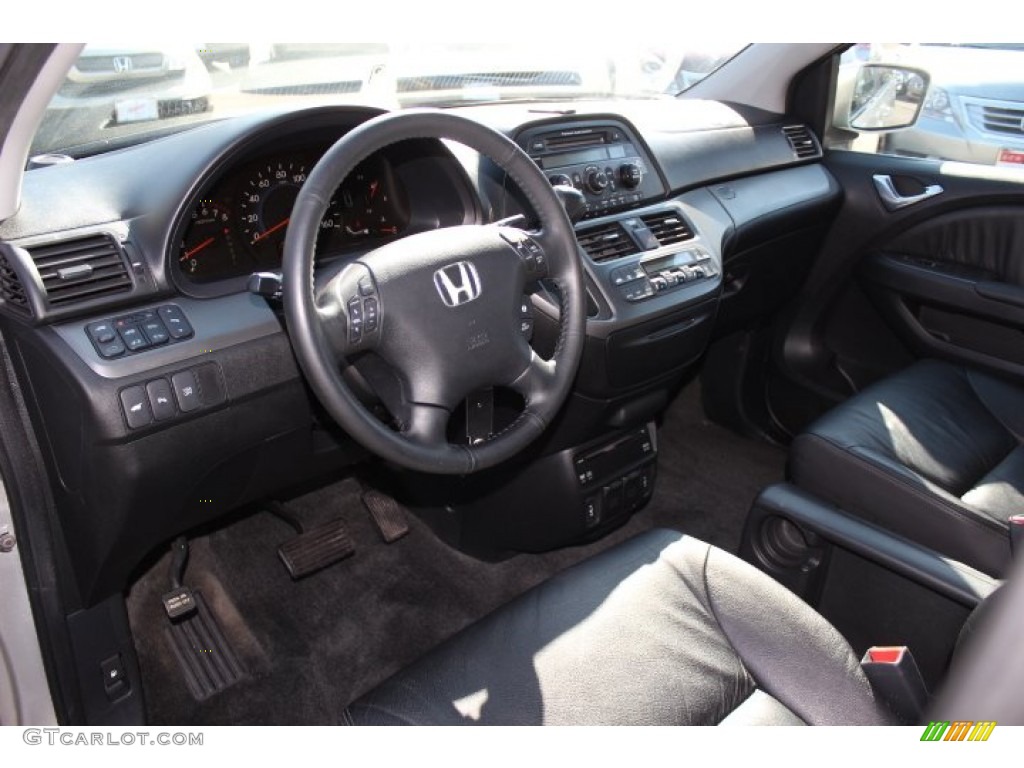 Black Interior 2007 Honda Odyssey Touring Photo #77283049