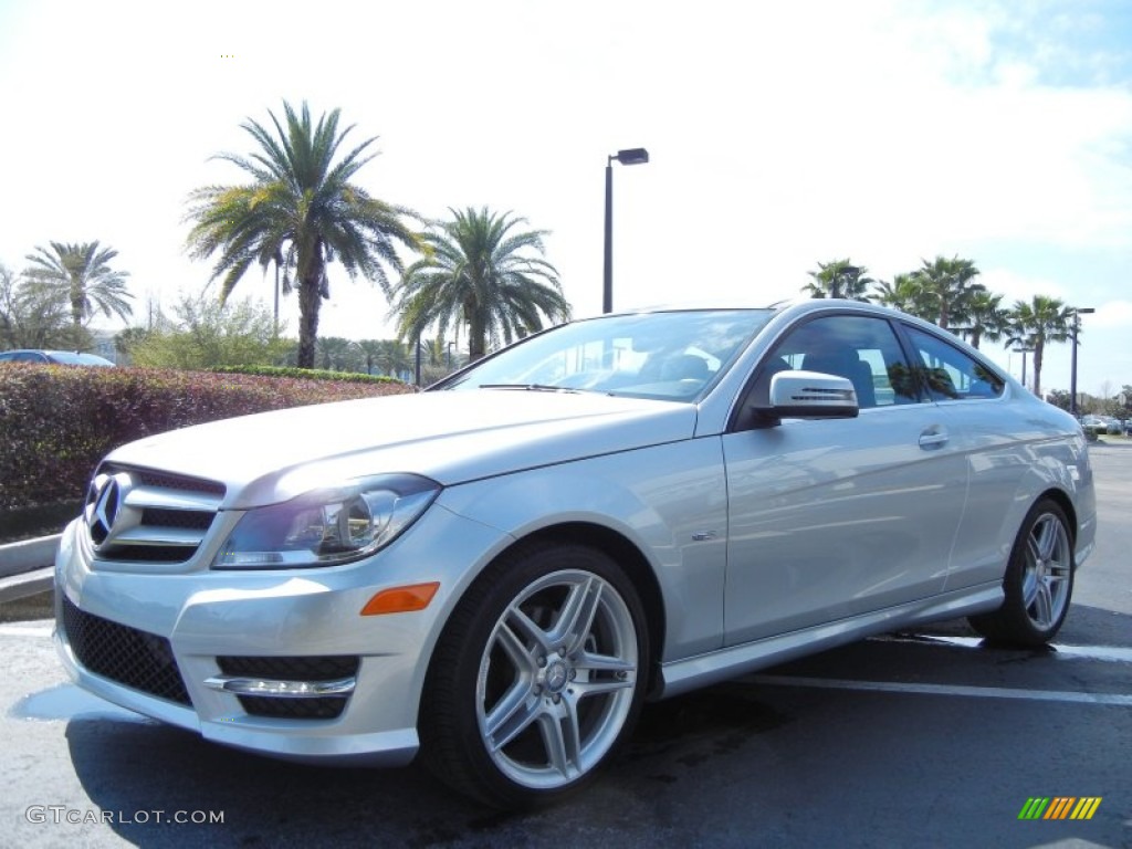 Iridium Silver Metallic 2012 Mercedes-Benz C 250 Coupe Exterior Photo #77284067