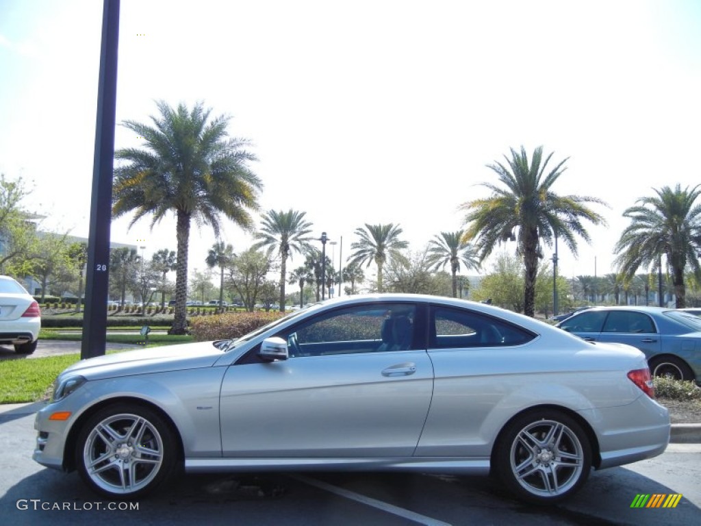 Iridium Silver Metallic 2012 Mercedes-Benz C 250 Coupe Exterior Photo #77284088