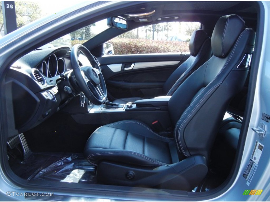 Black Interior 2012 Mercedes-Benz C 250 Coupe Photo #77284239