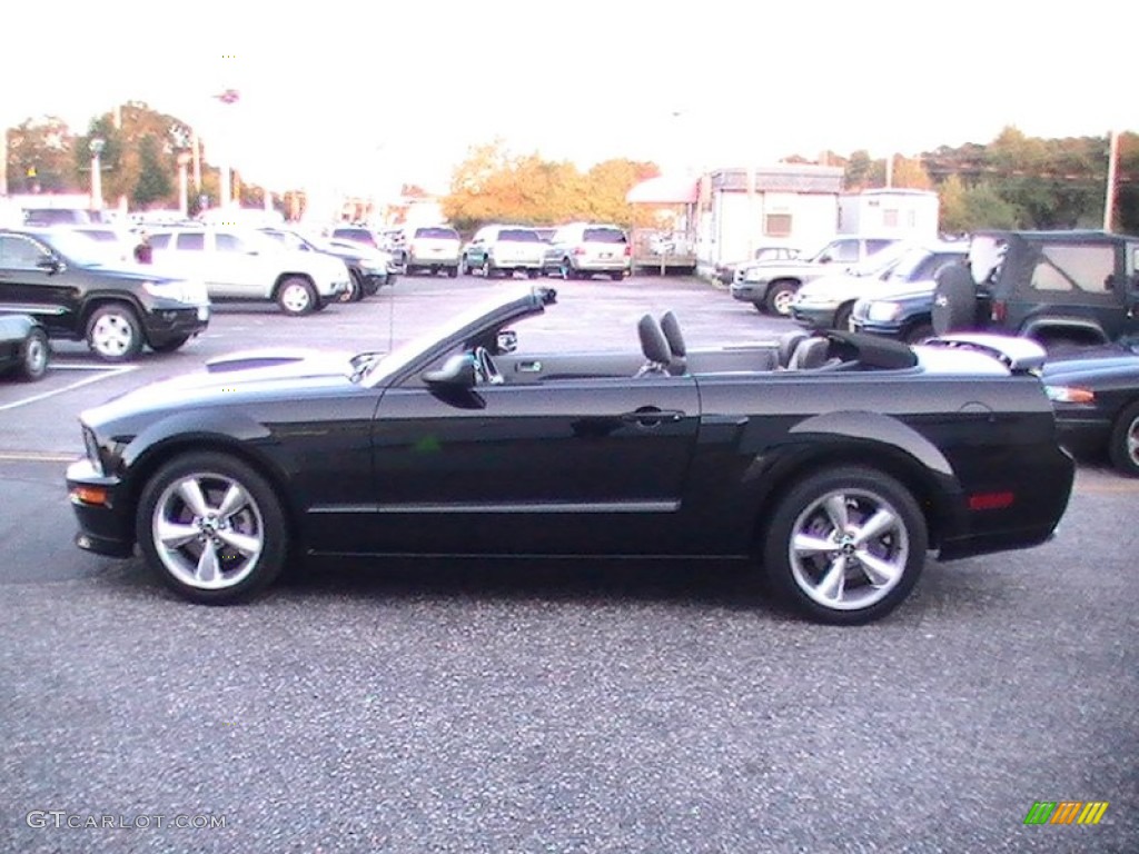 2008 Mustang GT/CS California Special Convertible - Black / Charcoal Black/Dove photo #5