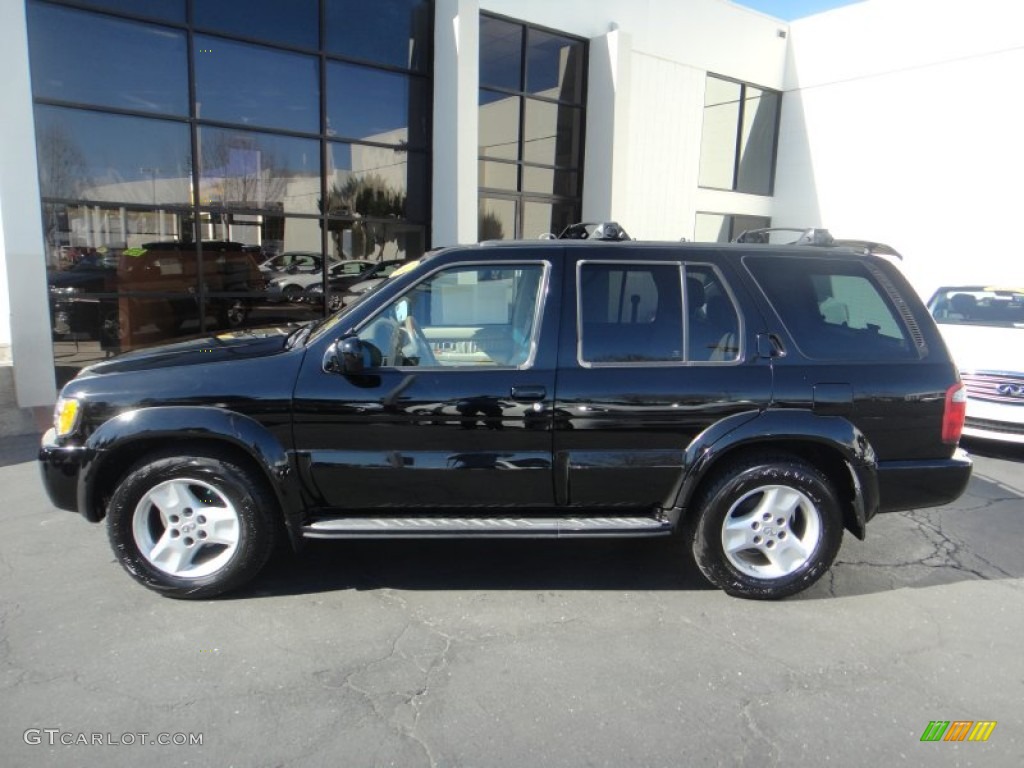 2002 QX4 4x4 - Black Obsidian / Stone Beige photo #3