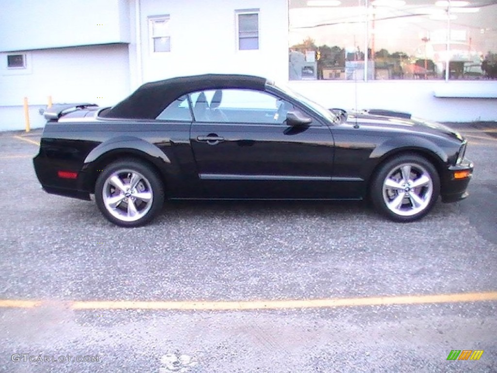 2008 Mustang GT/CS California Special Convertible - Black / Charcoal Black/Dove photo #10