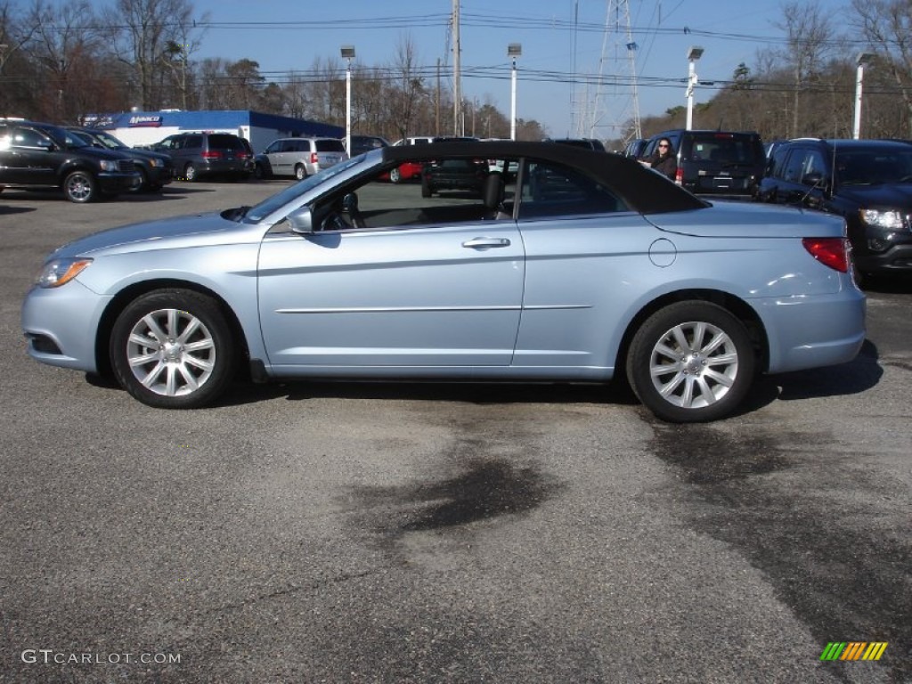 Crystal Blue Pearl Coat 2012 Chrysler 200 Touring Convertible Exterior Photo #77284841