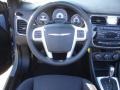 Black 2012 Chrysler 200 Touring Convertible Steering Wheel
