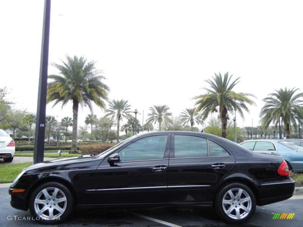 Black 2007 Mercedes-Benz E 350 4Matic Sedan Exterior Photo #77285335