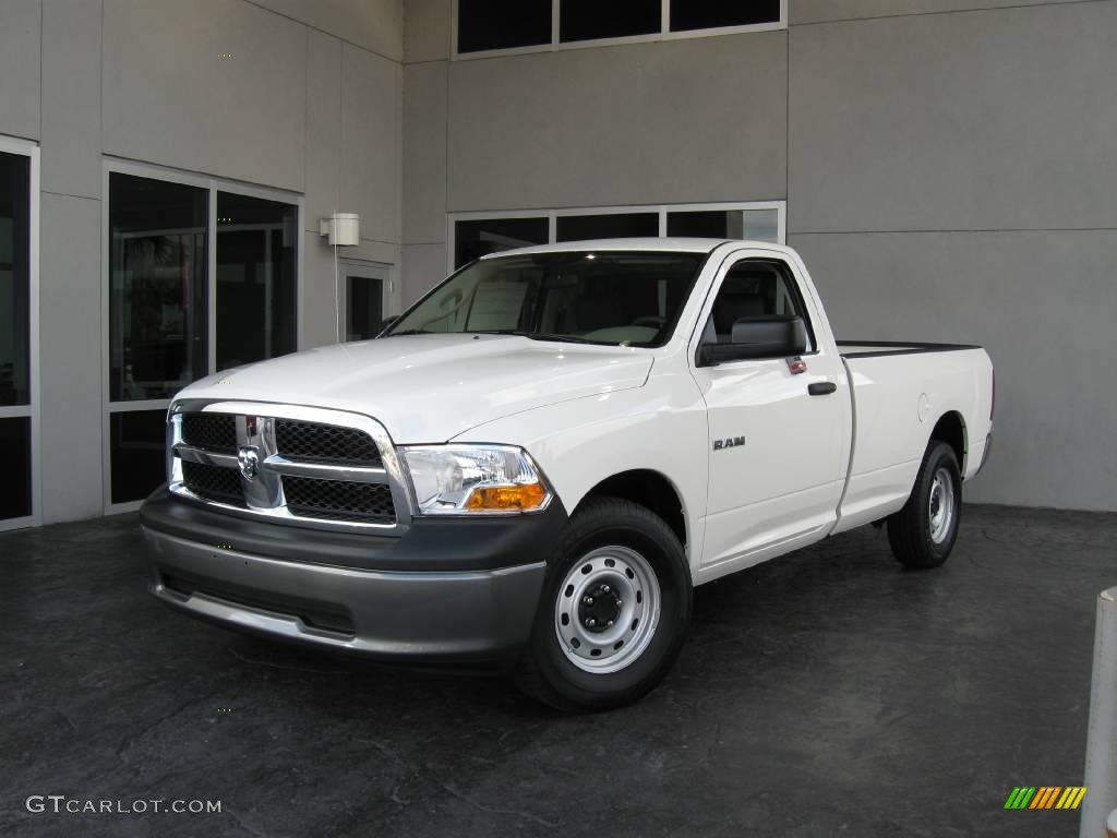 2009 Ram 1500 ST Regular Cab - Stone White / Dark Slate/Medium Graystone photo #1