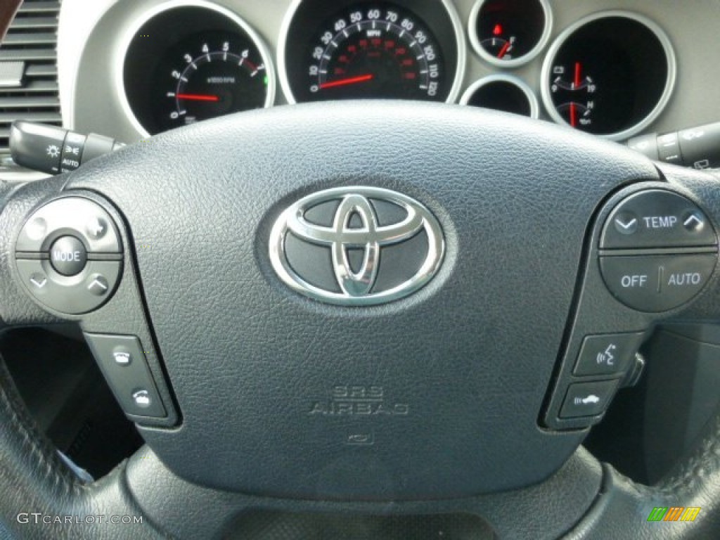 2011 Toyota Sequoia Platinum 4WD Graphite Gray Steering Wheel Photo #77286183