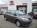 2011 Predawn Gray Mica Toyota Sienna LE  photo #1