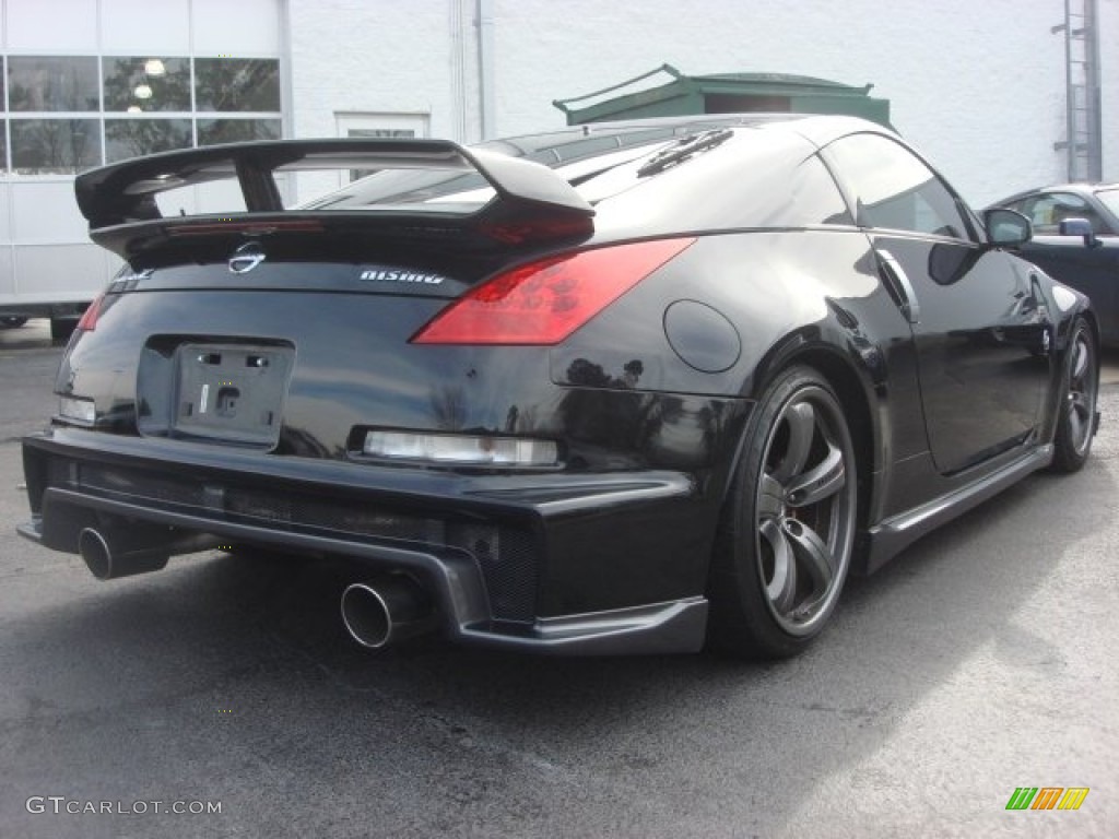 Magnetic Black 2008 Nissan 350Z NISMO Coupe Exterior Photo #77286897