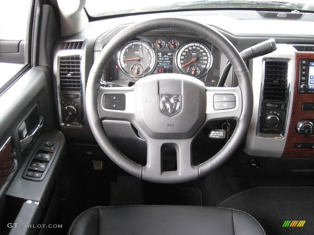 2009 Ram 1500 Laramie Crew Cab 4x4 - Mineral Gray Metallic / Dark Slate Gray photo #7