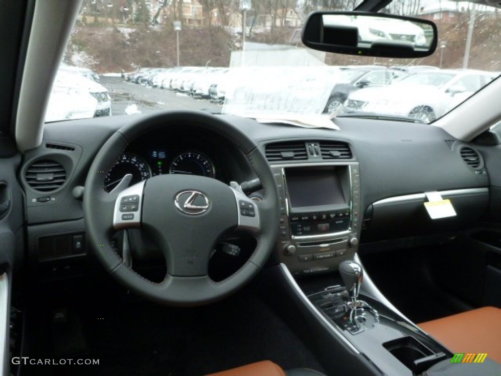 2013 Lexus IS 250 AWD Saddle Tan Dashboard Photo #77288325