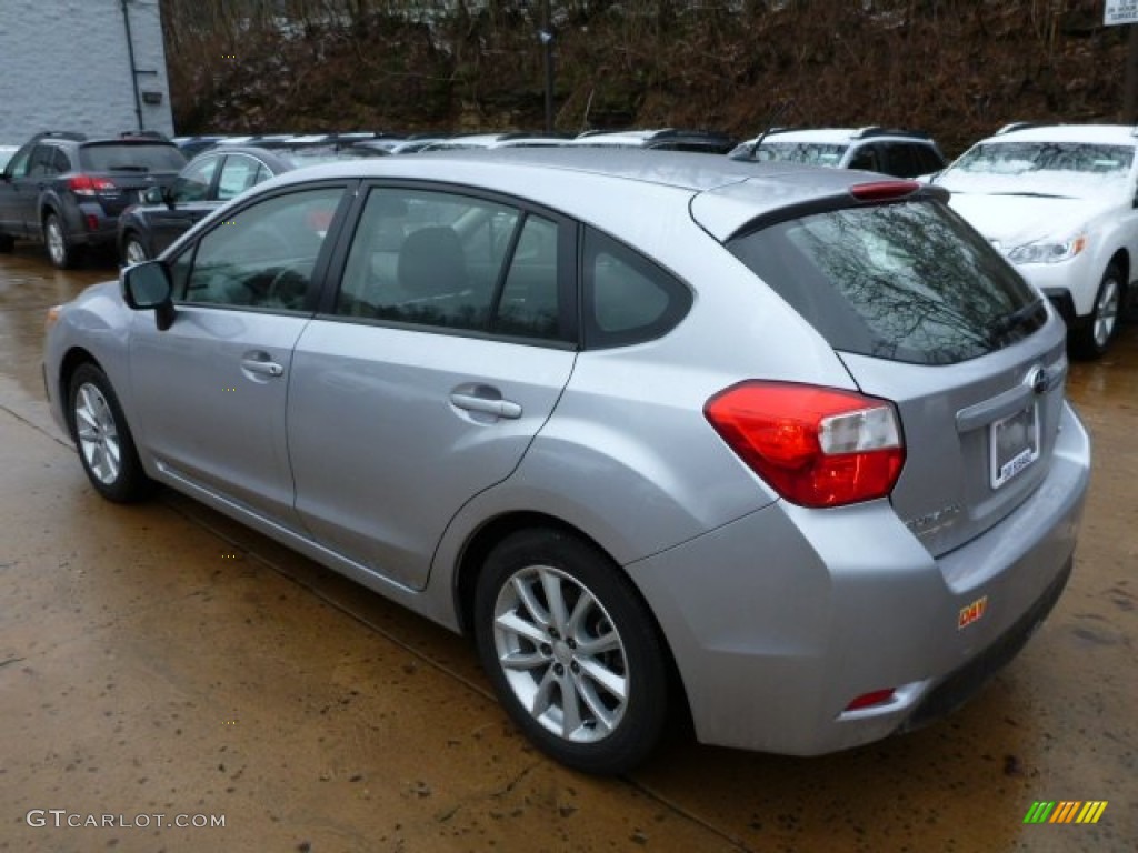 2012 Impreza 2.0i Premium 5 Door - Ice Silver Metallic / Black photo #2