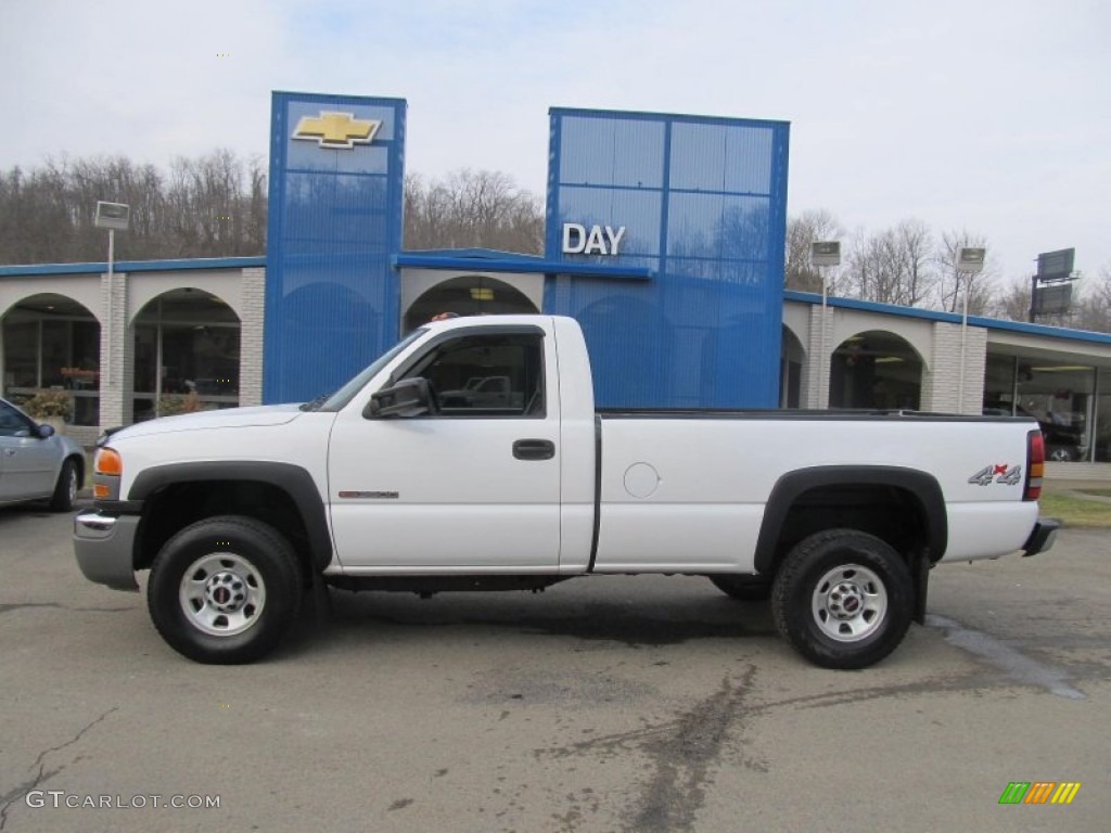 2005 Sierra 3500 Regular Cab 4x4 - Summit White / Dark Pewter photo #2