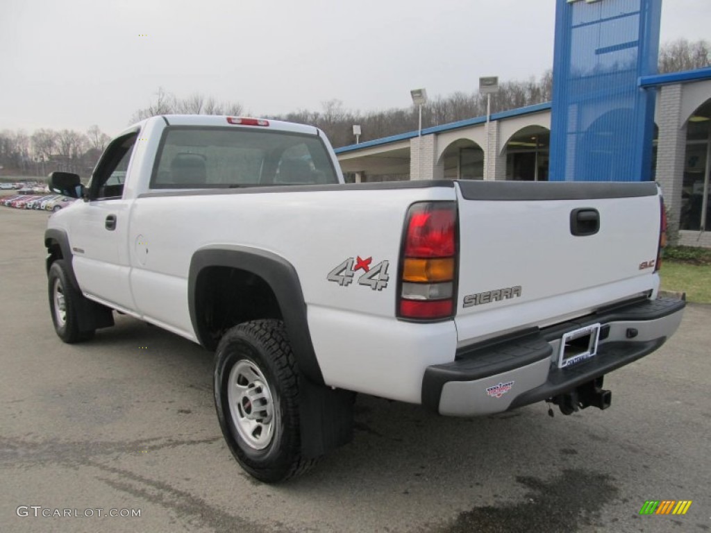 2005 Sierra 3500 Regular Cab 4x4 - Summit White / Dark Pewter photo #4