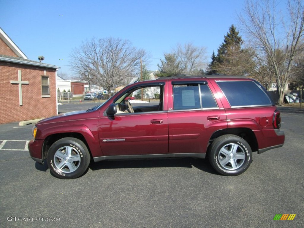 Majestic Red Metallic 2004 Chevrolet TrailBlazer LT 4x4 Exterior Photo #77289781