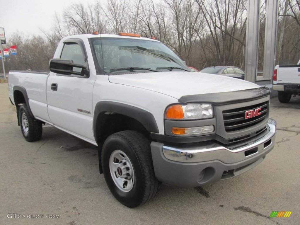 2005 Sierra 3500 Regular Cab 4x4 - Summit White / Dark Pewter photo #10