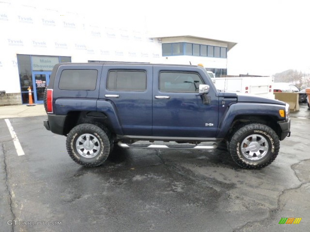 Midnight Blue Metallic 2007 Hummer H3 Standard H3 Model Exterior Photo #77289905