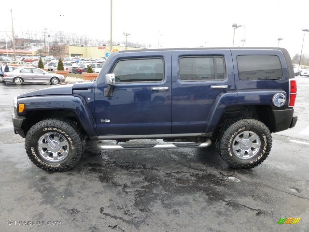 Midnight Blue Metallic 2007 Hummer H3 Standard H3 Model Exterior Photo #77289999