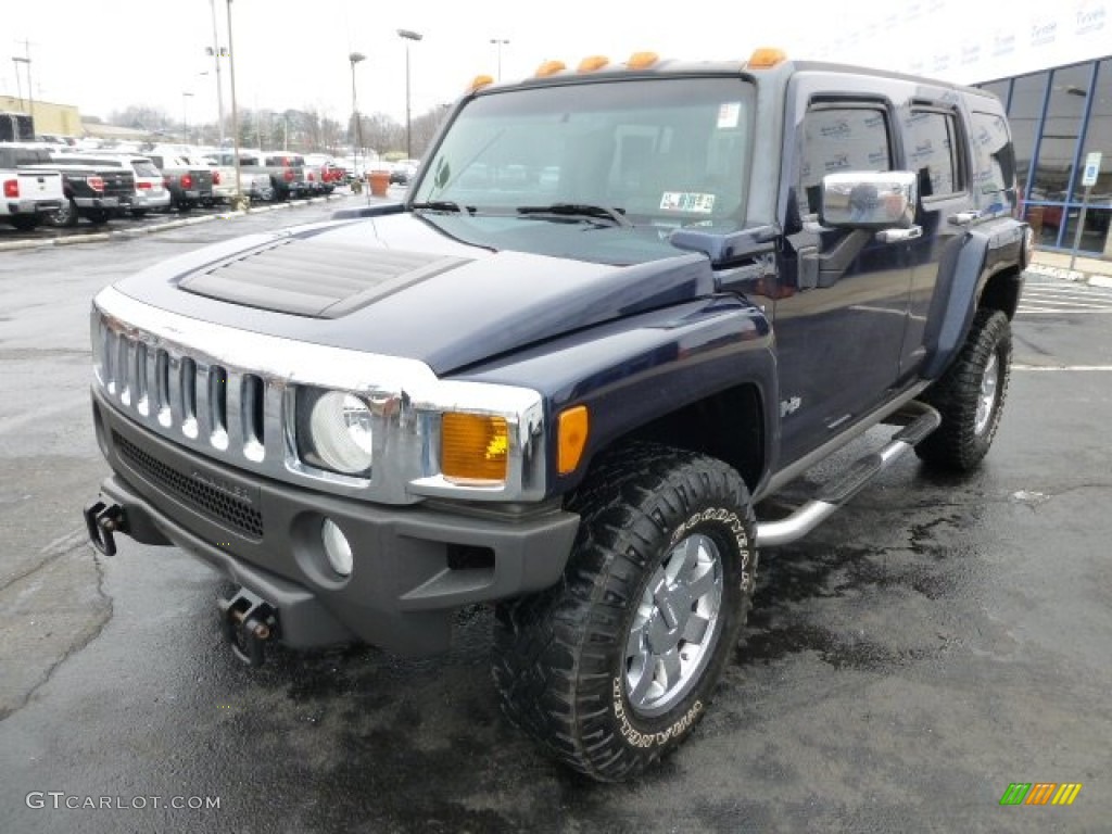 Midnight Blue Metallic 2007 Hummer H3 Standard H3 Model Exterior Photo #77290016