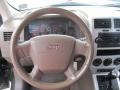 2008 Jeep Patriot Pastel Pebble Beige Interior Steering Wheel Photo