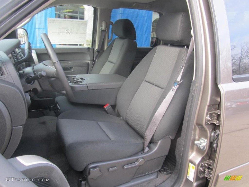 Ebony Interior 2013 Chevrolet Silverado 1500 LT Crew Cab Photo #77291443