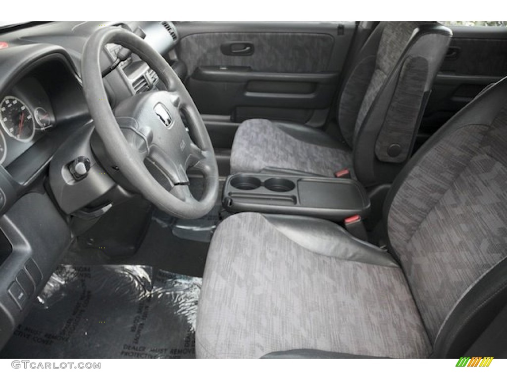 2002 CR-V LX - Satin Silver Metallic / Black photo #3