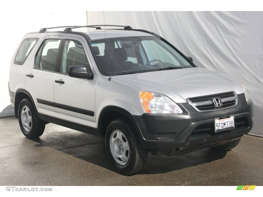 2002 CR-V LX - Satin Silver Metallic / Black photo #6