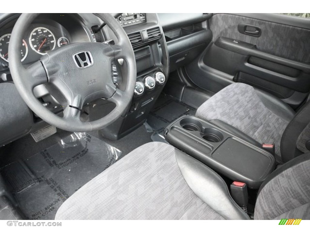 2002 CR-V LX - Satin Silver Metallic / Black photo #13