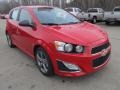 Victory Red 2013 Chevrolet Sonic RS Hatch Exterior