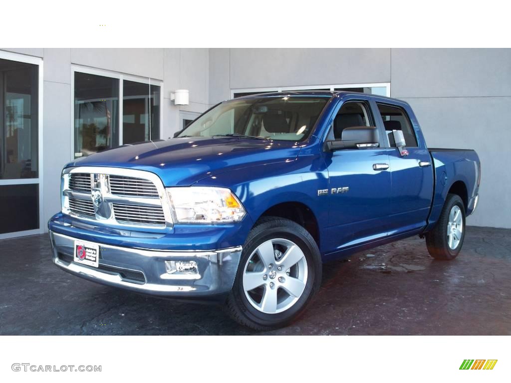 2009 Ram 1500 Big Horn Edition Crew Cab - Deep Water Blue Pearl / Dark Slate/Medium Graystone photo #1