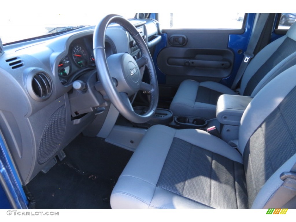 2009 Wrangler Unlimited X 4x4 - Deep Water Blue Pearl / Dark Slate Gray/Medium Slate Gray photo #4