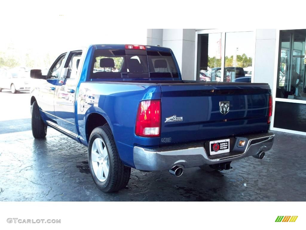 2009 Ram 1500 Big Horn Edition Crew Cab - Deep Water Blue Pearl / Dark Slate/Medium Graystone photo #2