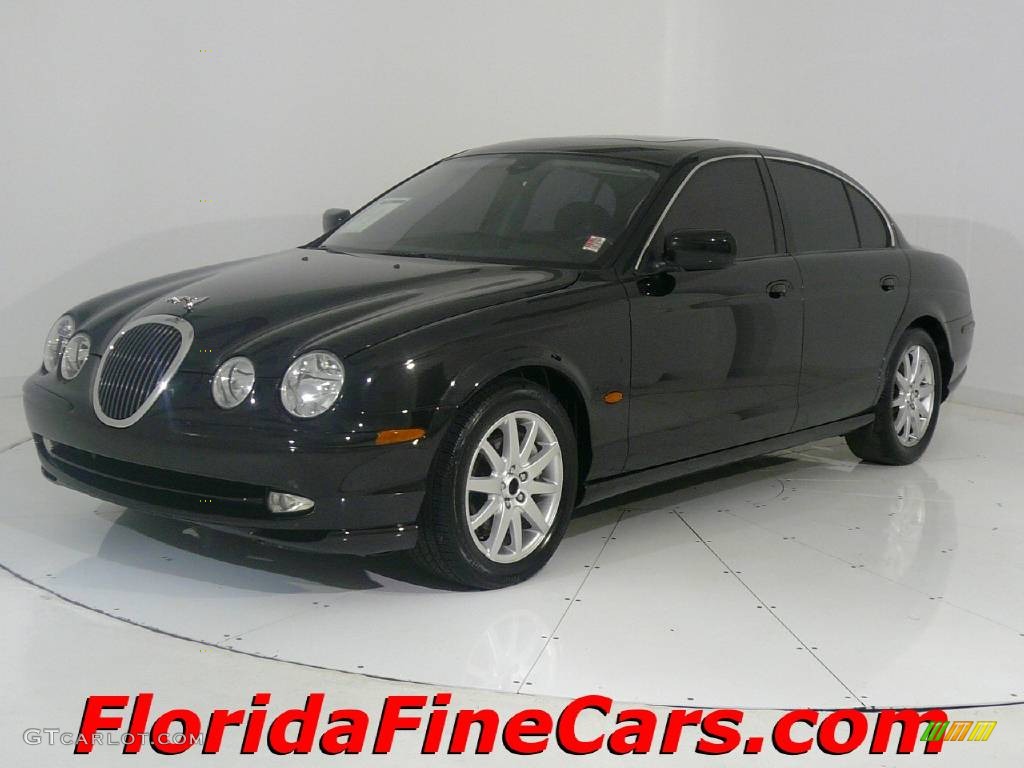 2002 S-Type 3.0 - Black / Charcoal photo #1