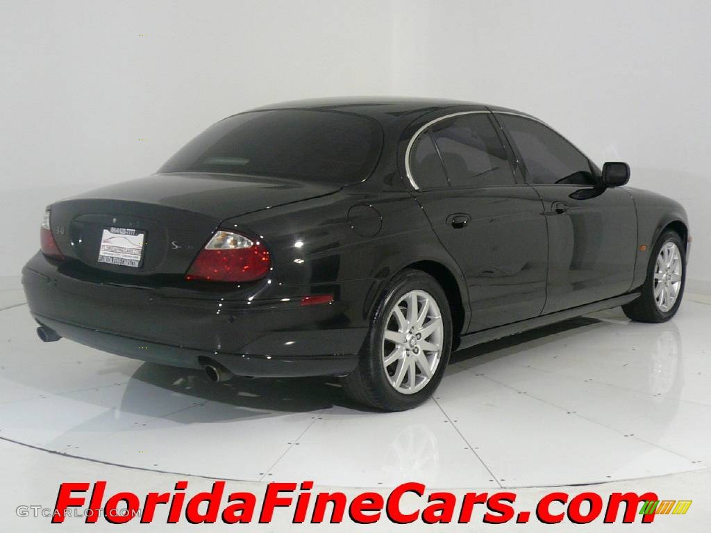 2002 S-Type 3.0 - Black / Charcoal photo #2