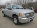 2013 Silver Ice Metallic Chevrolet Silverado 1500 LT Extended Cab 4x4  photo #10