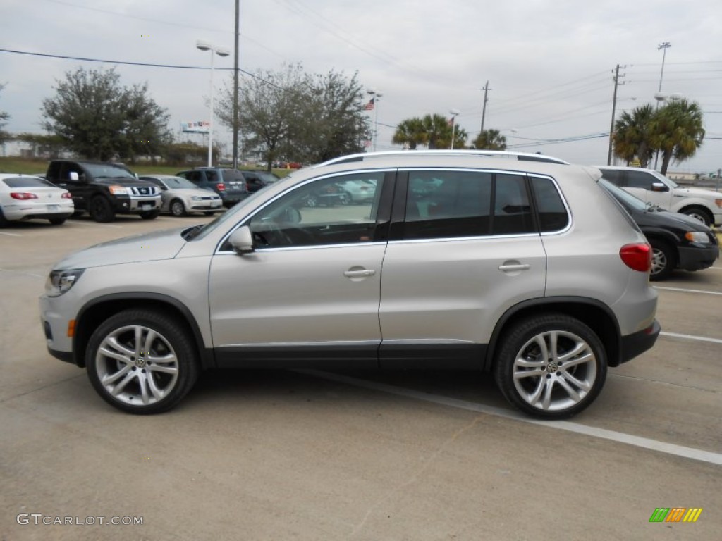White Gold Metallic 2013 Volkswagen Tiguan SEL Exterior Photo #77294682
