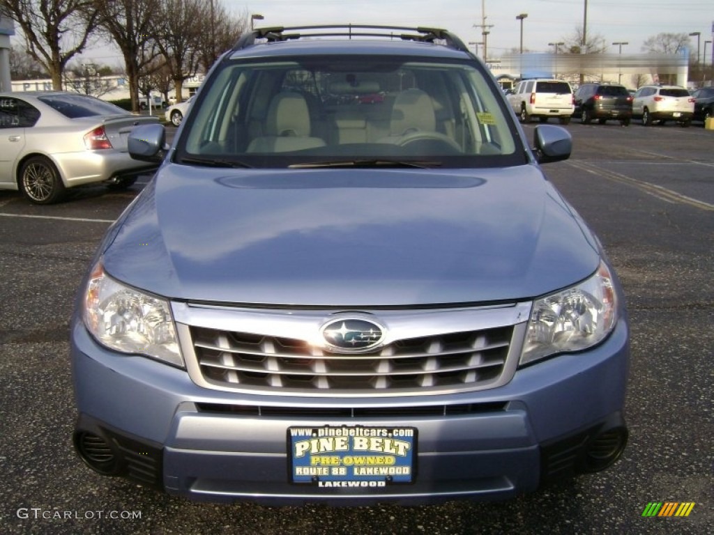 2012 Forester 2.5 X Premium - Ice Blue Metallic / Platinum photo #2