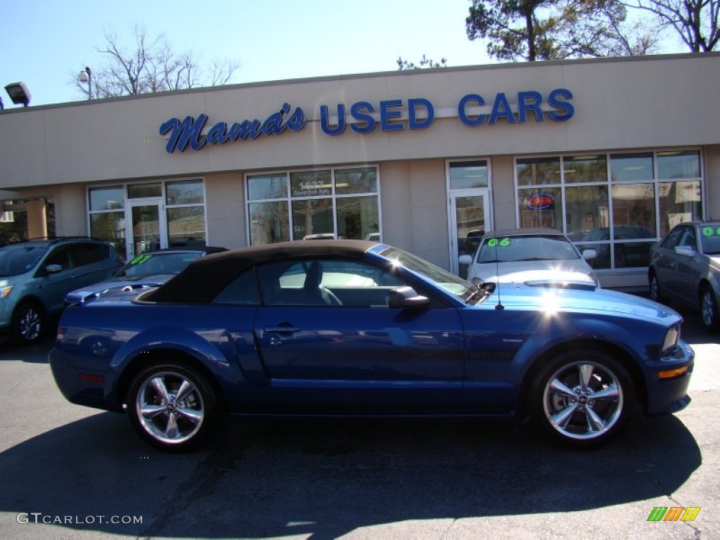 2009 Mustang GT/CS California Special Convertible - Vista Blue Metallic / Black/Dove photo #2