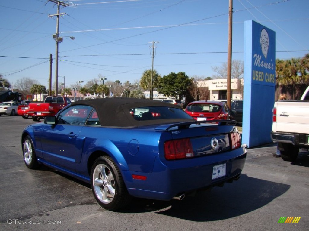 2009 Mustang GT/CS California Special Convertible - Vista Blue Metallic / Black/Dove photo #6