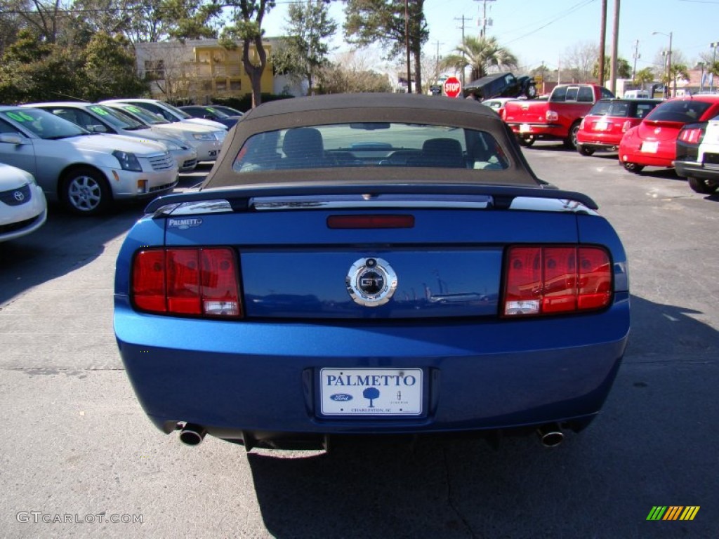 2009 Mustang GT/CS California Special Convertible - Vista Blue Metallic / Black/Dove photo #7