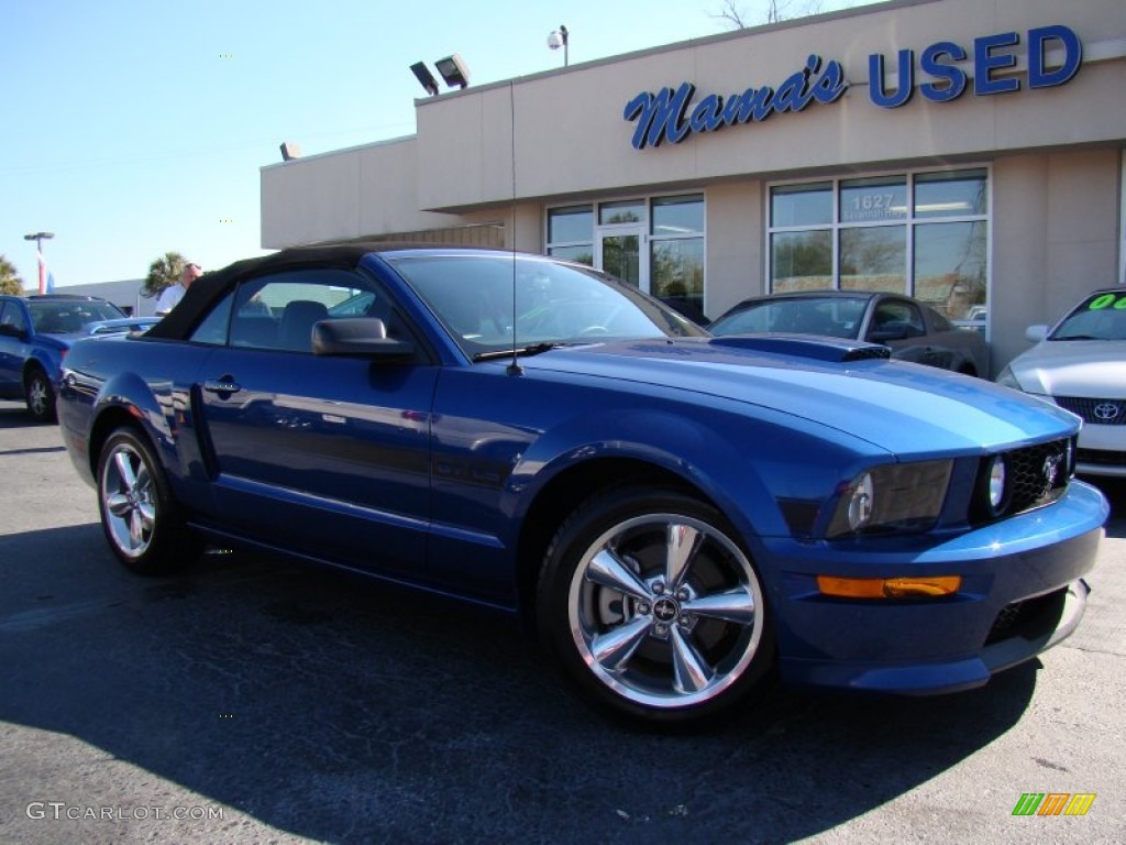 2009 Mustang GT/CS California Special Convertible - Vista Blue Metallic / Black/Dove photo #19