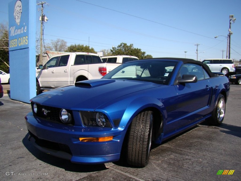 2009 Mustang GT/CS California Special Convertible - Vista Blue Metallic / Black/Dove photo #20