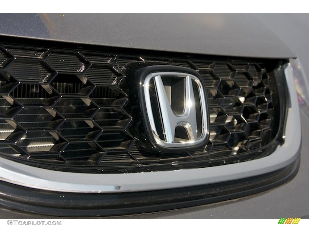 2013 Civic LX Sedan - Polished Metal Metallic / Gray photo #6