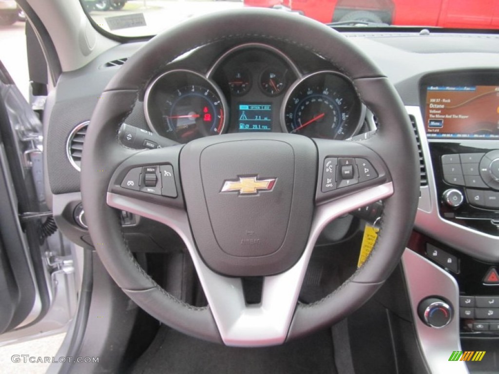 2013 Chevrolet Cruze ECO Jet Black Steering Wheel Photo #77297841