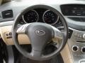 2009 Subaru Tribeca Desert Beige Interior Steering Wheel Photo