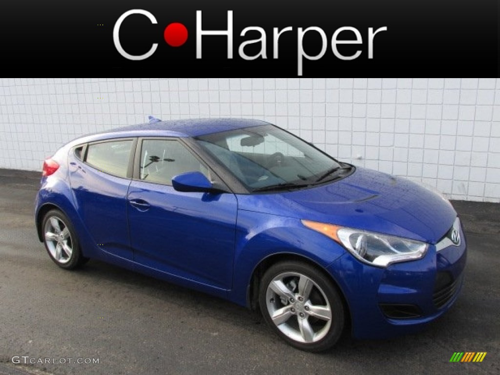2012 Veloster  - Marathon Blue / Gray photo #1